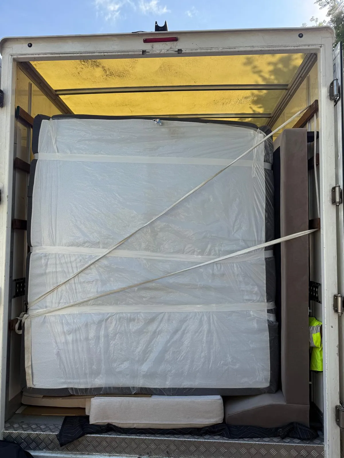 Narrow York street where a removal van needs a clear parking plan